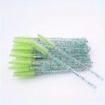 10Pcs/Pack Multicolor Eyelash Brush & Eyebrow Brush Set With Spoolies, Spiral Brushes, Crystal Handles For Eyelash Extension, Makeup - Image 7