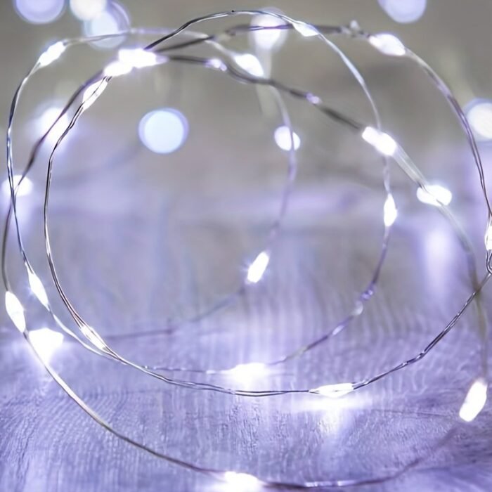 1 Pack, Led Mini Lights For Wedding Dormitory, Bedroom, Party, Holiday, Tapestry, New Year, Wedding Decoration String Lights, Birthday Decoration String Lights Garden Holiday Decoration, Valentine'S Day Bouquet Decoration, Fairy Lights, Usb Powered Lights For Diy Wedding Party Bedroom Christmas Battery Included Valentine'S Day Gift Flower Decoration (White) - Image 5