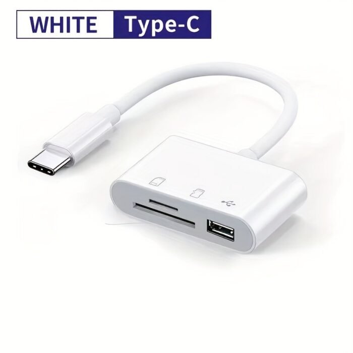 1Pc Usb C Sd Card Reader Adapter Type C Micro Sd Tf Card Reader Multifunction 7.62 Cm 1 Otg Adapter For Laptop Ipad Pc Macbook Phone Camera - Image 4