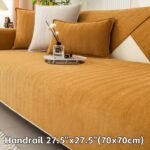 1Pc Chenille Ribbed Sofa Cover - Pet-Friendly Non-Slip Couch Protector For 3/2/4-Seater & Sectional Sofas, Machine Washable Soft Stretch Fabric, Contemporary Home Decor For Living Room, Bedroom, Office, Jacquard Texture | Easycare Material, Couch Covers For Sofa - Image 51