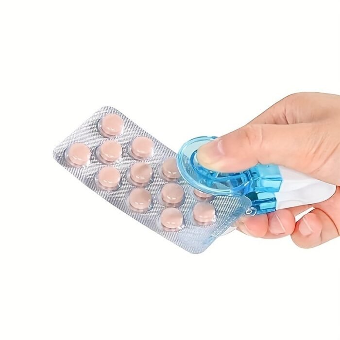 1Pc Portable Pill Taker Remover With Medicine Box Household Gadgets, Tablets Pills Blister Pack Opener Assistance Tool New Design Pill Dispenser - Image 6