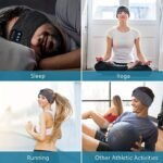 Xmsj Wireless Sleep Headphones Headband ? Soft, Elastic, Comfortable 3-In-1 Wireless Music Eye Mask For Side Sleepers, Noise Isolation, Volume Control, Usb Charging, Ideal For Exercise & Gaming, Wireless Headphones - Image 10