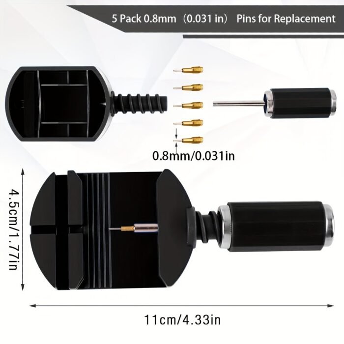 11Pcs Watch Link Removal Tool Kit, Watch Band Tool Strap Chain Pin Remover Repair Tool Kit For Watch Band Strap Adjustment, Watch Bracelet Sizing And Watch Repair, Ideal Choice For Gifts - Image 2
