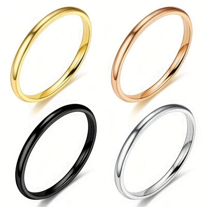 1Pc 2Mm Smooth Spherical Stainless Steel Ring - Image 7