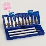 13Pcs Precision Carving Knife Set - Durable Stainless Steel, Non-Retractable Handles - Ideal For Paper Cutting & Model Crafting - Includes Detailed Storage Case - Image 6