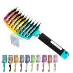1Pc Of A Magical Scalp Massaging Hairbrush Designed For Women - A Professional Tool For Detangling Wet Curly Hair - A Hairdressing Accessory.