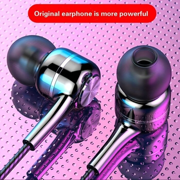 High-Quality Semi In-Ear Wired Headphones With Microphone - Perfect For Mobile Phones, Computers, Games, Karaoke & More! - Image 6