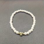 A-Z Heart Initial Bracelet For Women - 14K Golden Plated Stainless Steel With Imitation Imitation Pearl, Elegant Everyday Jewelry Gift For Valentine?S Day, Anniversary, Birthday - Image 30
