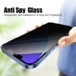 3Pcs Full Cover Privacy Screen Protector Tempered Glass For Iphone 15 Pro Max Plus/Iphone 14 Pro Max Plus/Iphone 13 Pro Max/Iphone 12 Pro Max/11 Pro Max Privacy Protection Glass For Iphone X/Xs Max/Xr/7/8 Plus/6/6S Plus 9H Anti Fingerprint - Image 6