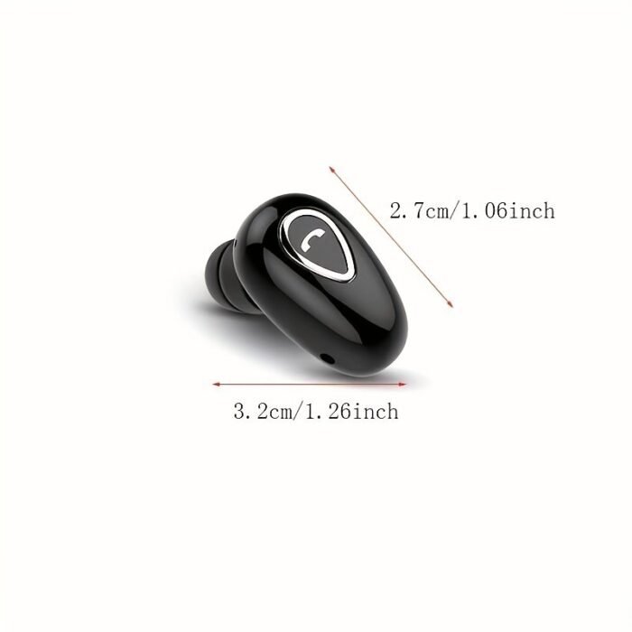 1Pc Wireless Bt Earphone Mini Invisible In-Ear Sports Earbuds With Microphone Stereo Headphones - Image 2