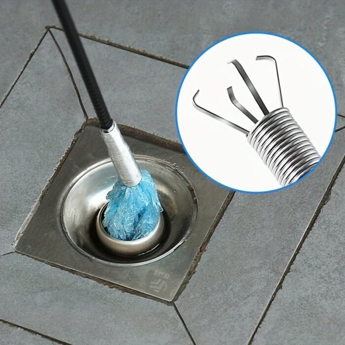 1Pc 58.42Cm/88.9Cm/160.02Cm Hair Drain Clog Remover Tool Claw Drain Cleaner Sticks For Hair Clog Removal - Drain Hair Remover Tool For Sewer, Toilet, Kitchen Sink, Bathroom Tub Sink Bathroom - Image 8
