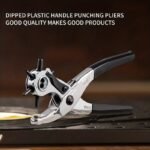 Leather Hole Punch Leather, Punch Tool For Belts, Watch Bands, Handbag Straps And More, Heavy Duty Rotary Puncher, Belt Punch Diameter: 4.5/4/3.5/3/2.5/2Mm - Image 4