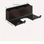 1Pc Wall Mounted Hair Dryer Bracket, For Bathroom Shelves Without Drilling, Hair Dryer Bathroom Storage Rack - Image 3
