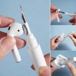 1-In-1 Earbud & Keyboard Cleaning Pen With Dual Tips - Usb-Powered (Usb-C/Lightning), Compatible With, Smartwatches, Headphones - Compact & Portable For Earbud, Keyboard, Speaker, Gaming Console - White & Black Tips Included - Ideal For Travel & Home Use - Dual-Ended Design With Soft Brush & Precision Tip For Deep Cleaning - Compatible With Devices, Earbuds Cleaner - Image 4