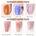 Twoing 8Ml Anti-Overspill Latex Tape - Paraben & Acetone-Free -Off Cuticle Guard For Precise Manicure Polish Application, Nail Art Protection, Non-Toxic Nail Lacquer Protector - Image 2