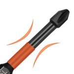 6 Pieces Industrial Ph2 Magnetic Screwdriver Bit Set, S2 Alloy Steel Anti-Slip Manual Electric Screw Drill Bits, 1/4" Hex Shank, Strong Magnetism, Length 25-150Mm - Image 4