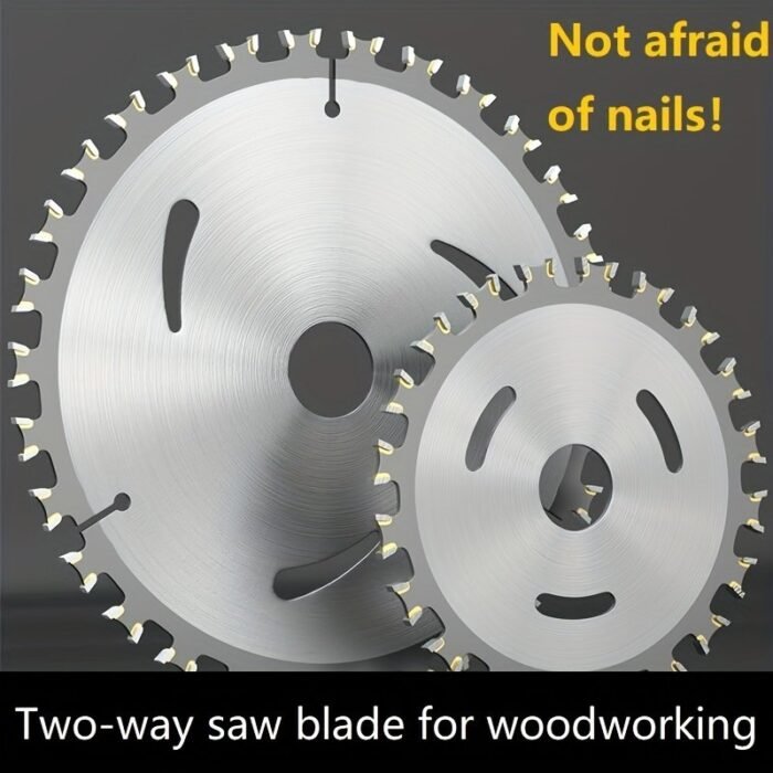 Craftsmanship Tool Professional Dual-Direction Carbide Woodworking Saw Blade - High Manganese Steel, Sharp Teeth For Efficient, Compatible With And Circular Saws, Woodworking Tools - Image 1