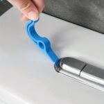 1Pc Hand-Held Groove Gap Cleaning Tools Door Window Track Kitchen Cleaning Brushes (Blue) - Image 7