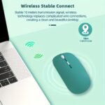 Wireless Mouse For Ipad, For Samsung Tab, Matepad, For Lenovo Xiaoxin, Mipad, Android, Windows Tablet - Battery-Powered, Optical Movement Detection, Right-Handed, Glittery Design, Compatible With Laptop & Notebook Computers, Mouse Movement Detection | Glittery Finish | Durable Plastic, Mouse Movement Detection, Without Battery - Image 14