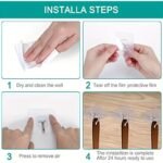 10Pcs Transparent Stainless Steel Multi-Functional Adhesive Hooks For Kitchen, Bathroom Door And Wall Key Storage Hanger, Utility Hooks - Image 9