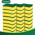 12/24Pcs, Cleaning Sponge, Double-Sided Scouring Pad, Household Cleaning, Dishwashing Sponge, High-End Kitchen Sponge, Durable Anti-Scratch Sponge, Super Absorbent, Cleaning Supplies, Cleaning Tools, School Preparation - Image 5