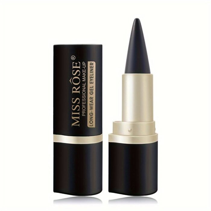 Matte, Waterproof And Smudge Proof Eyeliner Balm Black Single-Head Solid Eyeliner Balm - Image 3