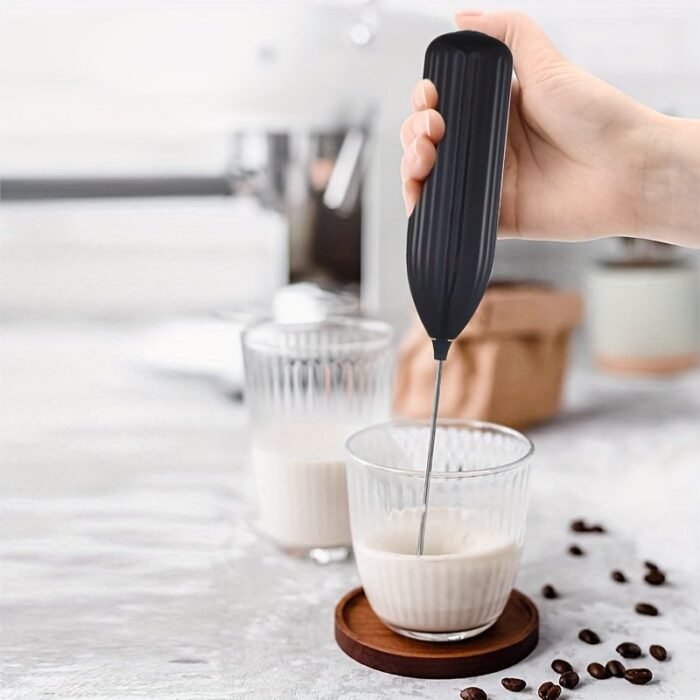 1Pc Lalayuan Electric Milk Frother & Whisk - Handheld Portable Foam Maker With Stainless Steel Teapot, Coffee & Chocolate Making, Aa Battery Operated (Not Included) For Home Kitchen, Christmas Gifts, Office Use, Office Drink Mixer, Sleek Design, Durable Kitchen Tool - Image 16
