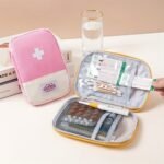 Small Size Portable Personal Medicine Pill Storage Bag Storage Box Daily Medical First Aid Bag Macaron Color - Image 8