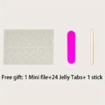 24Pcs Medium Square Press On Nails - Pink & White French Style Glossy Fake Nails With Rhinestone Accents, Reusable Artificial Nails For Women, Easy Application For Parties & Special Occasions, Nails Accessories, Party Accessories, Decorative Pressons - Image 8