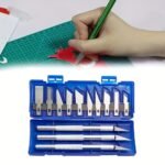 13Pcs Precision Carving Knife Set - Durable Stainless Steel, Non-Retractable Handles - Ideal For Paper Cutting & Model Crafting - Includes Detailed Storage Case - Image 4