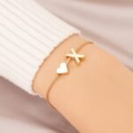1Pc Mini Love Heart Letter Beads Thin Chain Bracelet Simple Minimalist Hand Chain Jewelry - Image 54