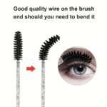 10Pcs/100Pcs Disposable Eyelash Brush Mascara Stick Makeup Brush Applicator Set For Extending Eyelashes And Eyebrow - Image 8