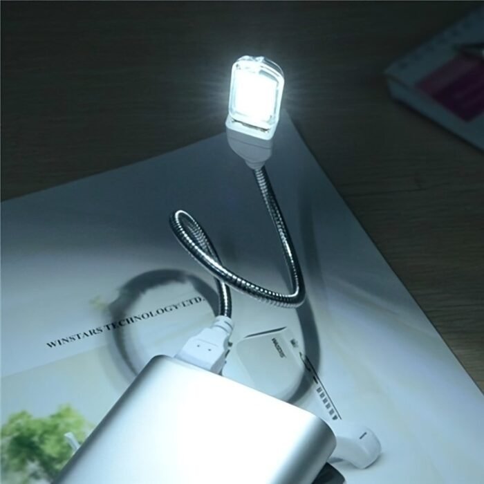1Pc Usb Led Night Light - Portable Desk Lamp With Energy-Efficient Design, White Warm Glow For Home, Office, Camping & Power Banks - Image 14