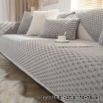 1Pc Honeycomb Velvet Sofa Cover, Pet'S Favorite, Dog Friendly, Couch Cover, Thick Plush Furniture Protector, Fuzzy Non Slip Sofa Slipcover, For Bedroom Office Living Room Home Decor - Image 17