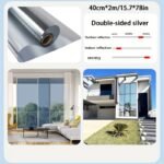 1Pc Glass Sticker Insulation Film, Anti-Peep Sunscreen Window Film, Anti-Ultraviolet Shading Film, Balcony Office One-Way Perspective Film - Image 9