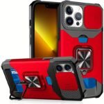 1Pc Heavy-Duty Phone Case Heavy-Duty Shockproof Phone Case With A Metal Stand And Card Slot, Compatible With Iphone 16 Pro Max, 15 Pro Max, 14 Pro Max, And 13 Pro Max. - Image 27