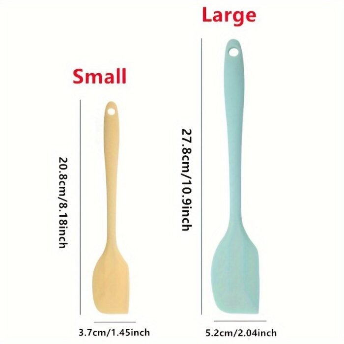 1Pc Heat-Resistant Spatulas Silicone Cream Butter Cake Spatula Batter Scraper Kitchenware Baking Shovel Baking Tools, Kitchen Gadgets Accessories, For Rv - Image 2