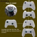4Pcs Flyoga Ps5/Ps4/Ps3/Ps2/Xbox One/360 Controller Thumb Stick Grips - Non-Slip Gaming Caps With Green/Blue/Red/Black/Color-Coded Buttons, Easy Snap-On Installation, Durable Analog Stick Covers For Enhanced Grip & Control (Compatible With Ps5/Ps4/Ps3/Ps2/Xbox One/360) - Padded & High Quality, Precise Fit, Multi-Color Options (Green, Blue, Red, Black, White, Grey), Console Accessories, High Quality Material, Snug Fit, Competitive Players, Console Gamers - Image 4