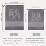 10/5Pcs Multi-Color Shoes Storage Bag Closet Organizer Non-Woven Travel Portable Bag Clothing Classified Hanging Bag, Hanging Shoe Organizers - Image 4