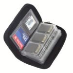 1Pc Portable Multi-Function Pvc Camera Card Storage Bag - Securely Store Cf, Sd & Switch Memory Cards! Keep Your Media Safe And Organized ? 1 Compact Case With 18 Sd Slots + 4 Cf Compartments