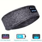 Xmsj Wireless Sleep Headphones Headband ? Soft, Elastic, Comfortable 3-In-1 Wireless Music Eye Mask For Side Sleepers, Noise Isolation, Volume Control, Usb Charging, Ideal For Exercise & Gaming, Wireless Headphones - Image 5