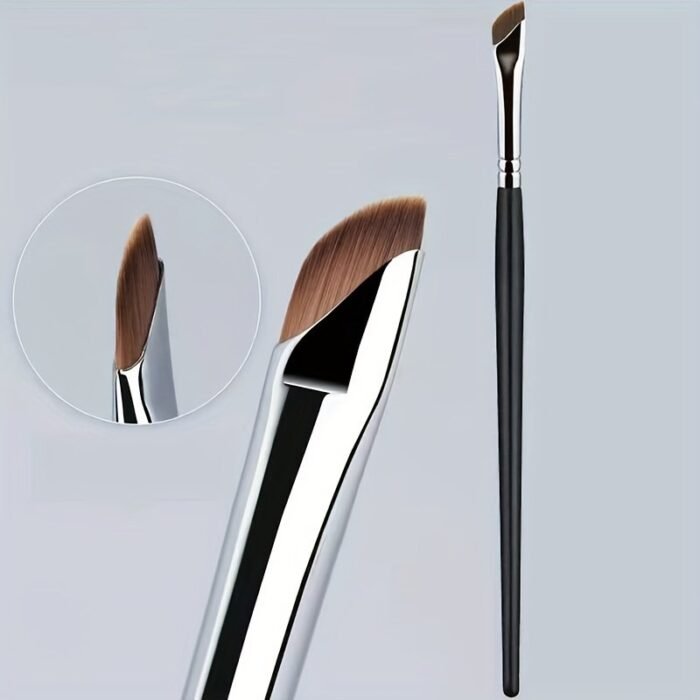 1/2/3/5Pcs Sickle Eyeliner Brush Knife Edge Makeup Brush Liquid Eyeliner Brush Ultra Thin Fine Oblique Angle Flat Head Eyebrow Brush - Image 1