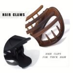 2Pcs Simple Style Hair Clip Acrylic Matte Acrylic Hair Claw Thick Hair Barrettes For Styling Hair Accessories For Women And Daily Use - Image 7
