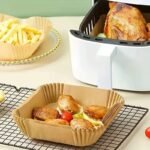 10/50/100Pcs, Disposable Air Fryer Liners (16.0Cm), Square Paper Air Fryer Liner Pots, Paper Basket Bowls, Baking Trays, Oven Accessories, Baking Tools, Kitchen Gadgets, Kitchen Accessories - Image 10
