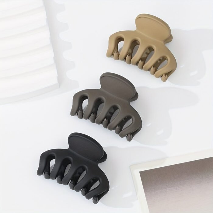 3Pcs Matte Hair Claw Clip Simple Style Shark Claw Clips Solid Color Hair Claw Elegant Hair Clips For Women - Image 13