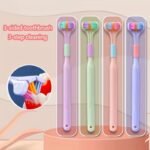 1Pc Threesided Soft Bristle Toothbrush, Bristle Travel Toothbrush For Adult, Soft Bristle Toothbrush, Complete Teeth And Gum-Care Great Bristles Clean Each Tooth Soft And Gentle Toothbrush - Image 14