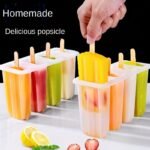 1Pc, Popsicle Mold, 4 Cavity Home Ice Cream Mold Diy Homemade Popsicle Mold Children'S Creative Ice Cream Popsicle Box, Summer Kitchen Gadgets, Kitchen Stuff, Kitchen Accessories, Home Kitchen Items