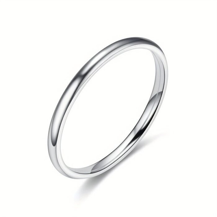 1Pc 2Mm Smooth Spherical Stainless Steel Ring - Image 20