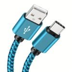 2.4A Fast Charge Usb-C Cable - Durable Nylon Braided, Long Cord For For Ultra/S23+/S22/S22+/S21 & More - Image 3