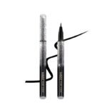 1Pc Long-Lasting Waterproof Black Starry Sky Eyeliner Pen With Sponge Tip - Smooth And Quick-Drying For Beautiful Eye Makeup - Image 2